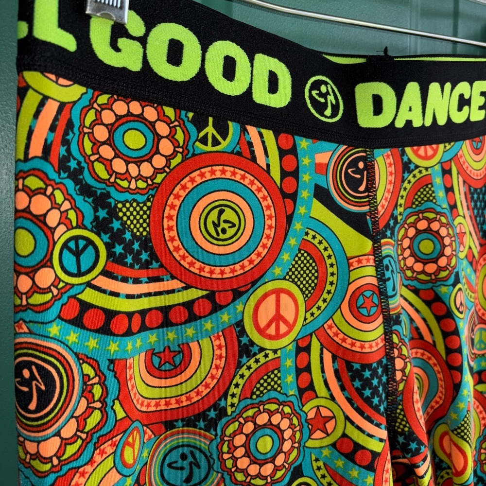 Zumba Love Long Leggings sz Large - Feel Good Dance Good new without tags - Picture 5 of 11